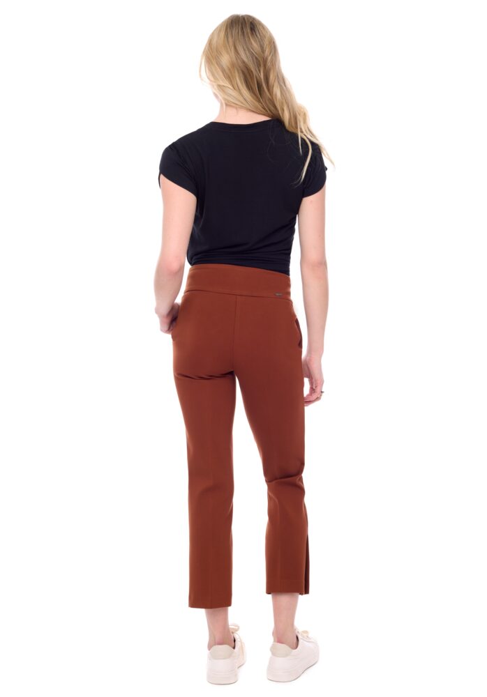 UP67930 Ponte Crop Vent Pant - kc clothing