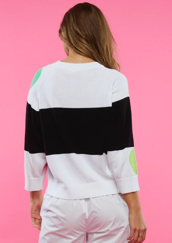 ZP6419u Spot - Stripe Sweater - kc clothing