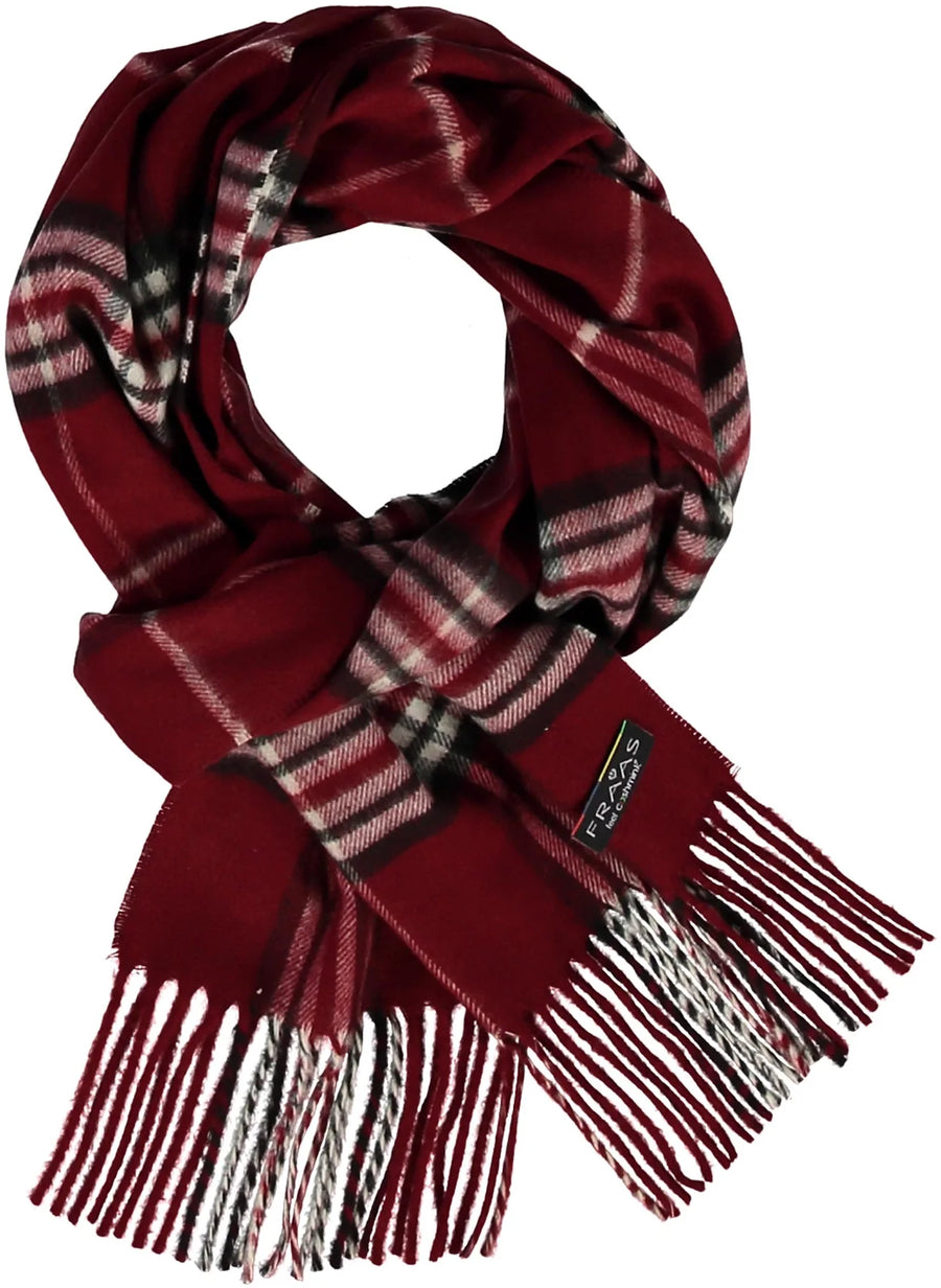 Maroon plaid scarf deals