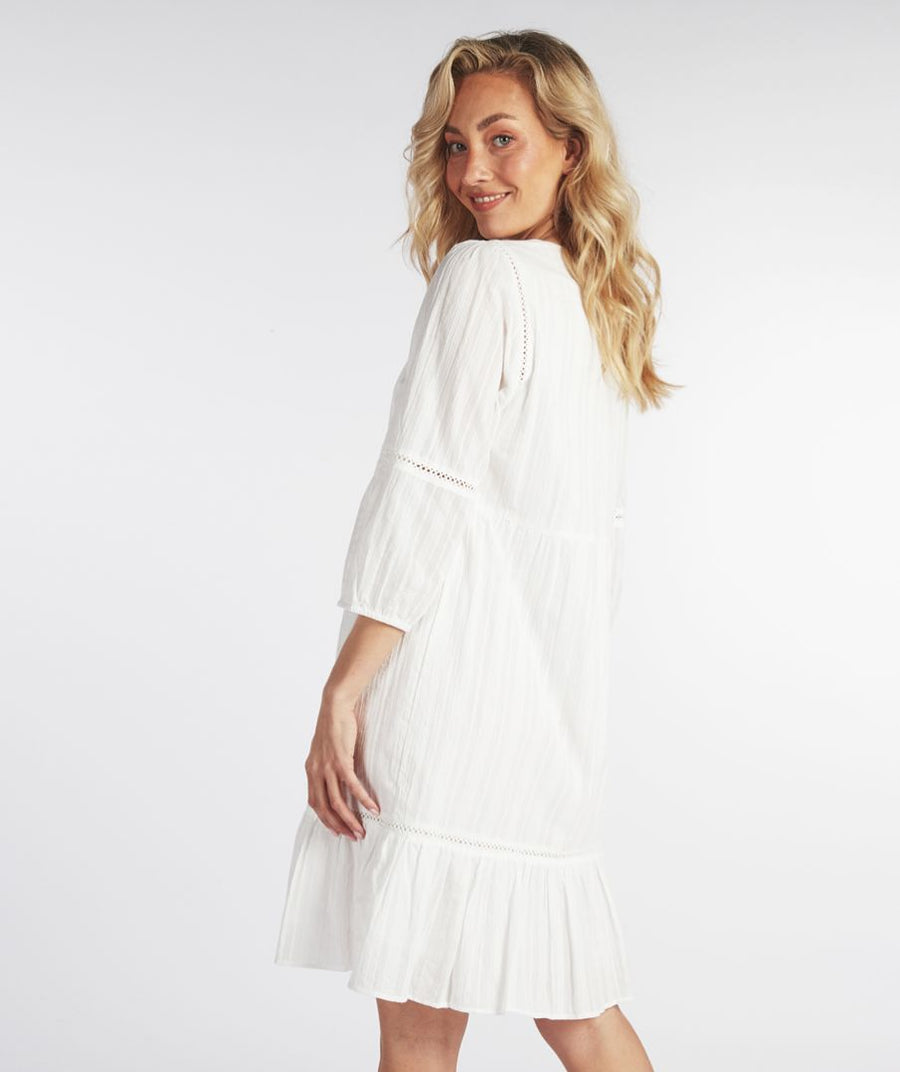 EQ16216 Jacquard Cotton Dress