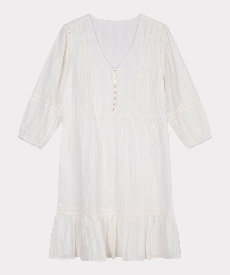 EQ16216 Jacquard Cotton Dress
